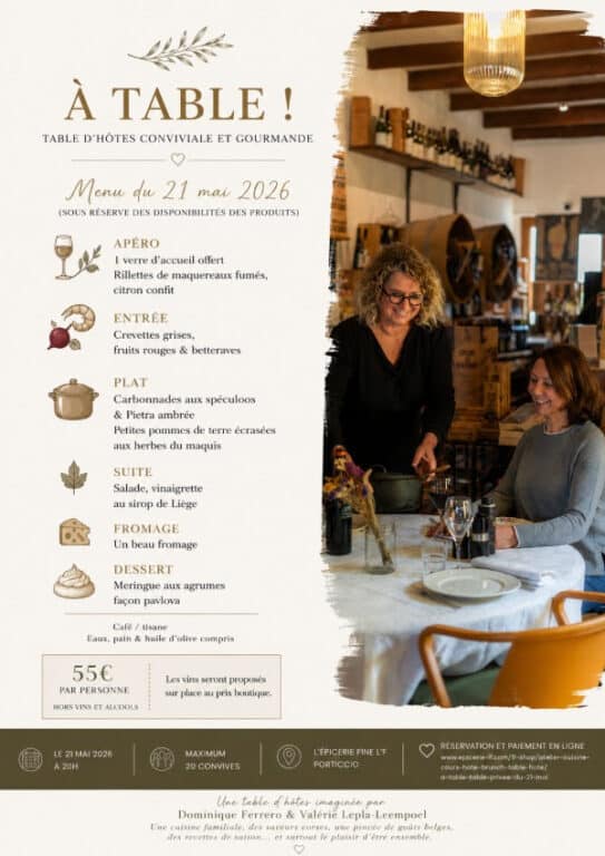 évènement table d'hôte - l'f ferrero